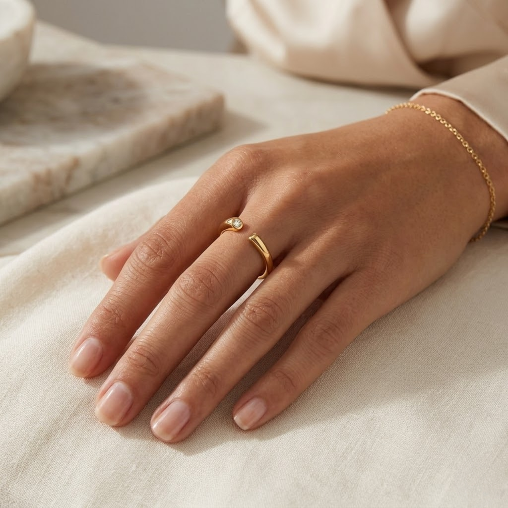 Silver Sleek Open Band Ring