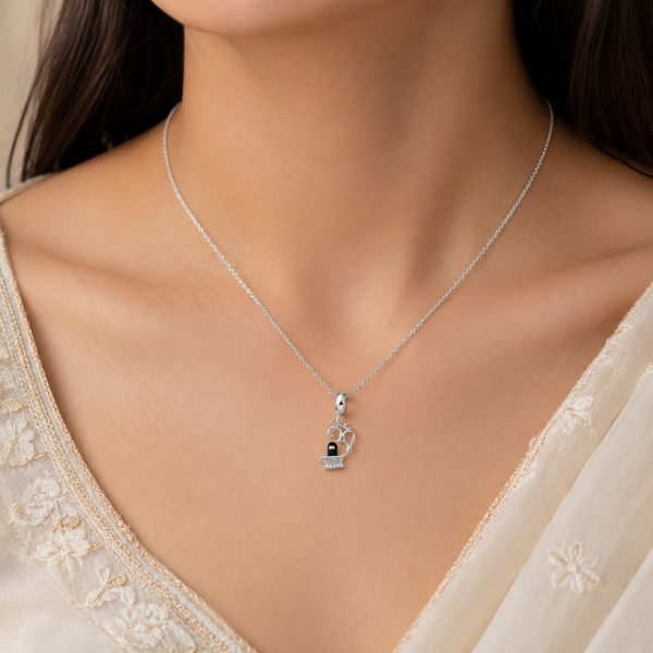 Silver Shiva Lingam Charm