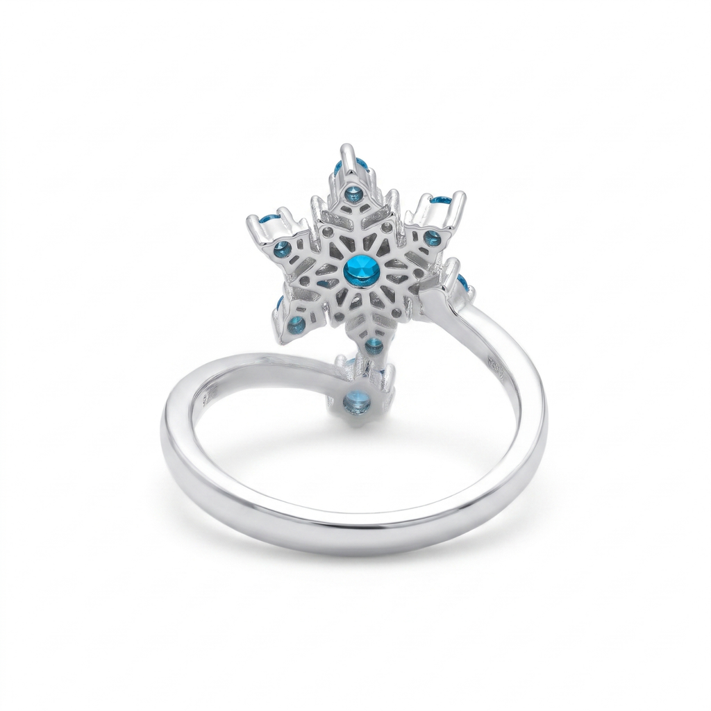 Silver Snowflake Ring