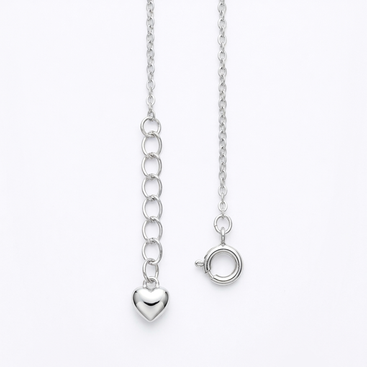Silver Moonstone Rose Necklace