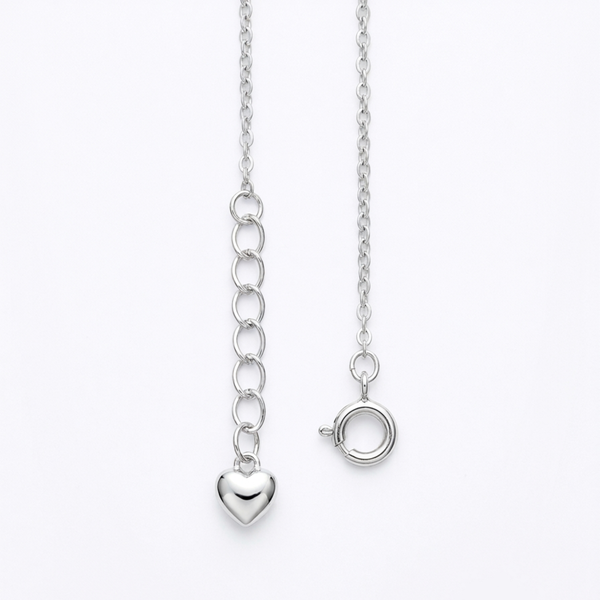 Silver Moonstone Rose Necklace