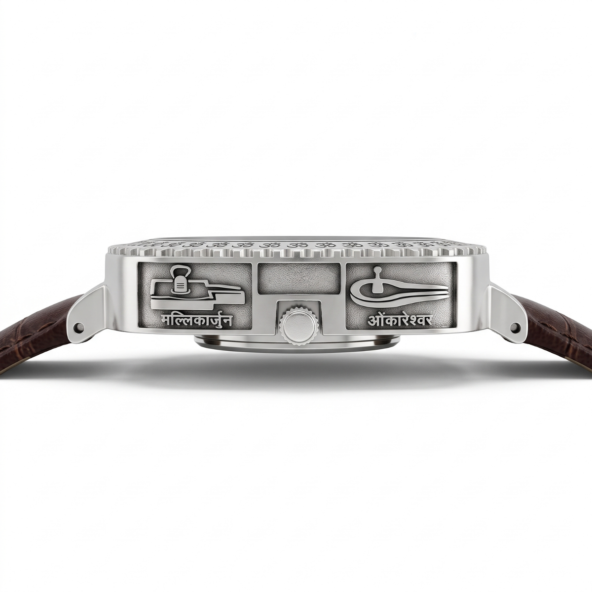 Silver 12 Jyotirlinga Signature Watch