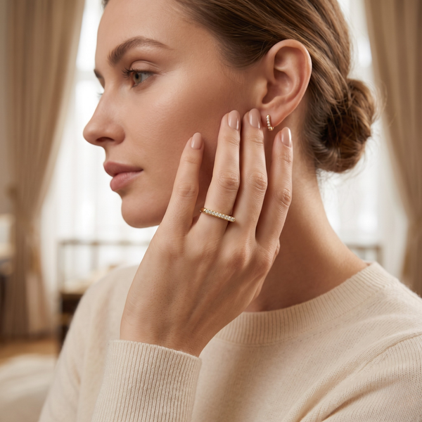 Silver Celeste Pavé Ring