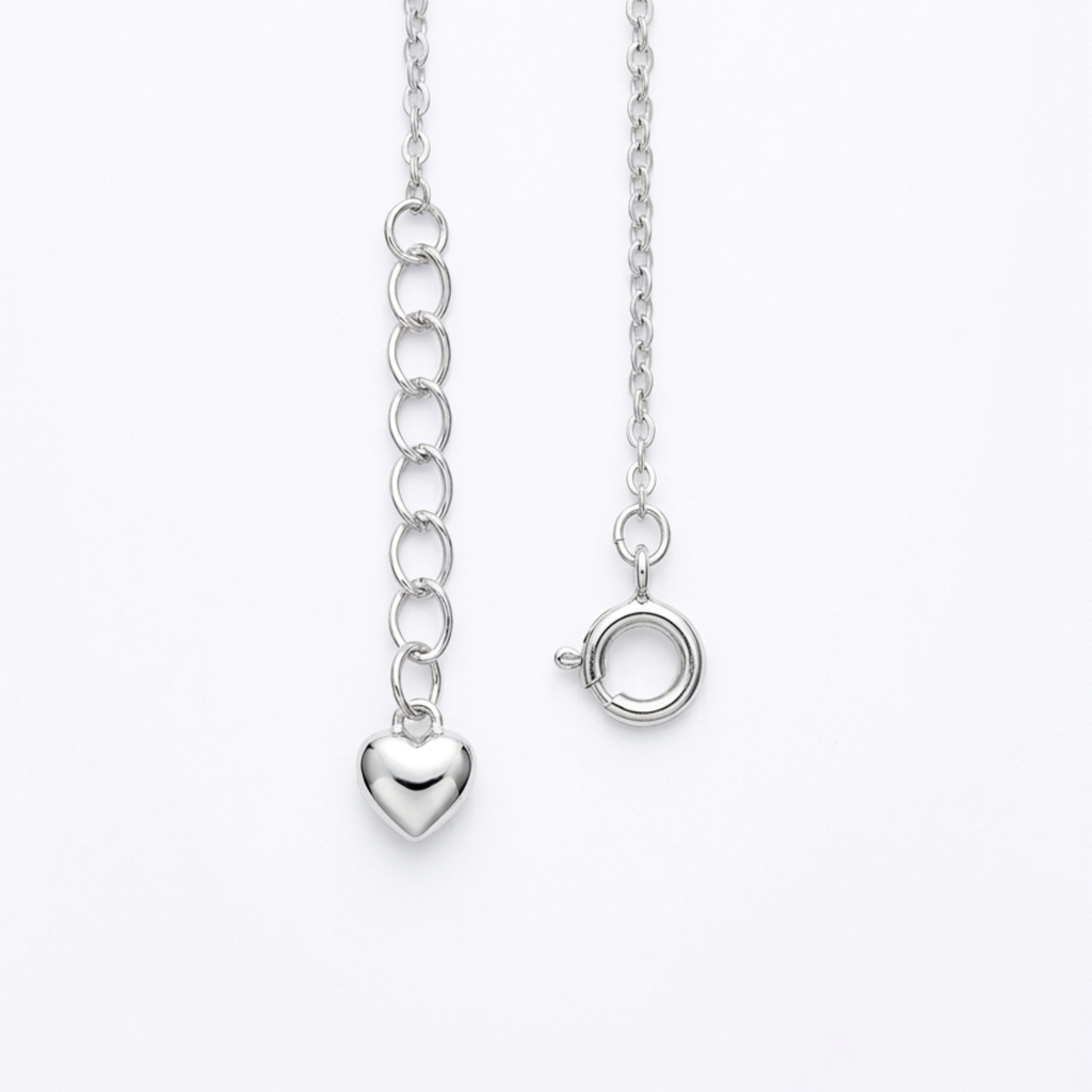 Silver HeartLock Pin necklace