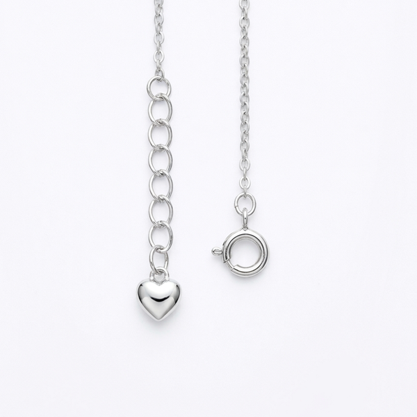 Silver HeartLock Pin necklace