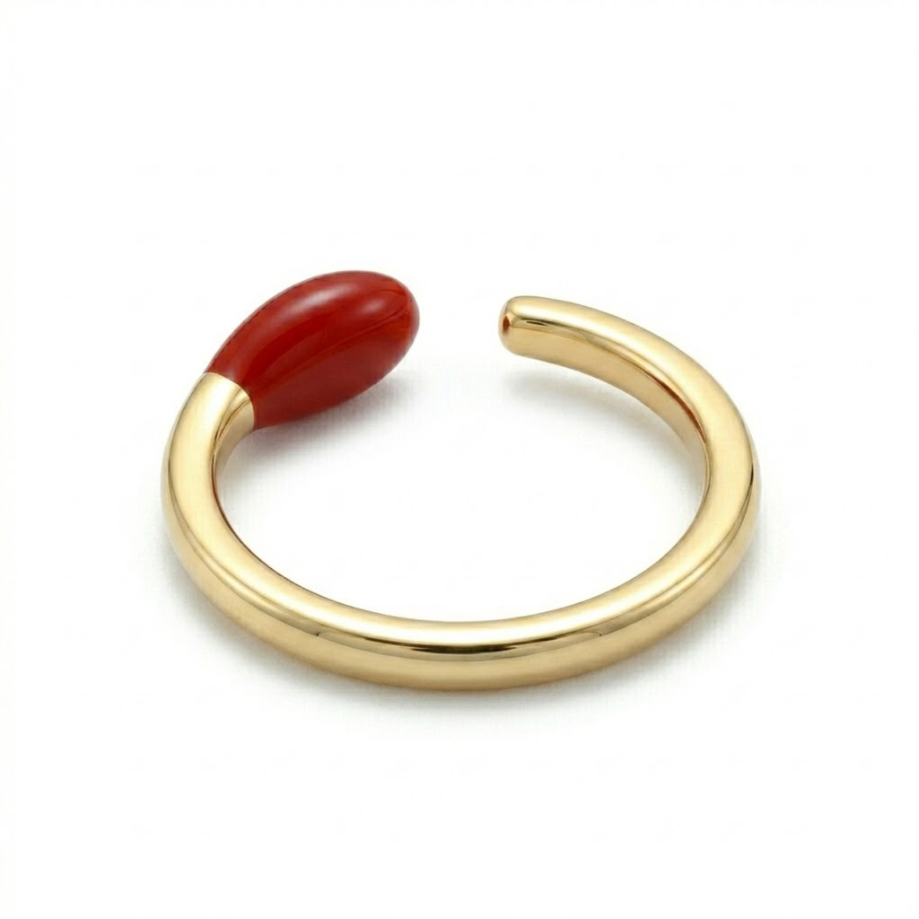 Silver Ember MatchStick Ring