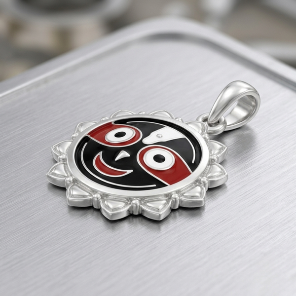Silver Lord Jagannath Pendant