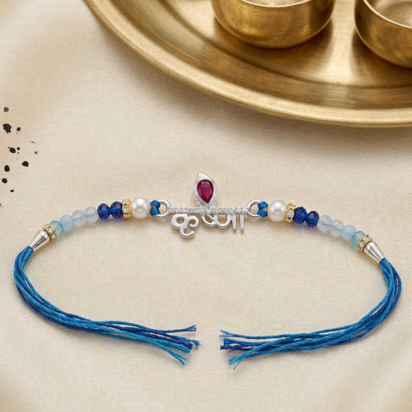 Silver Krishna Prem Rakhi