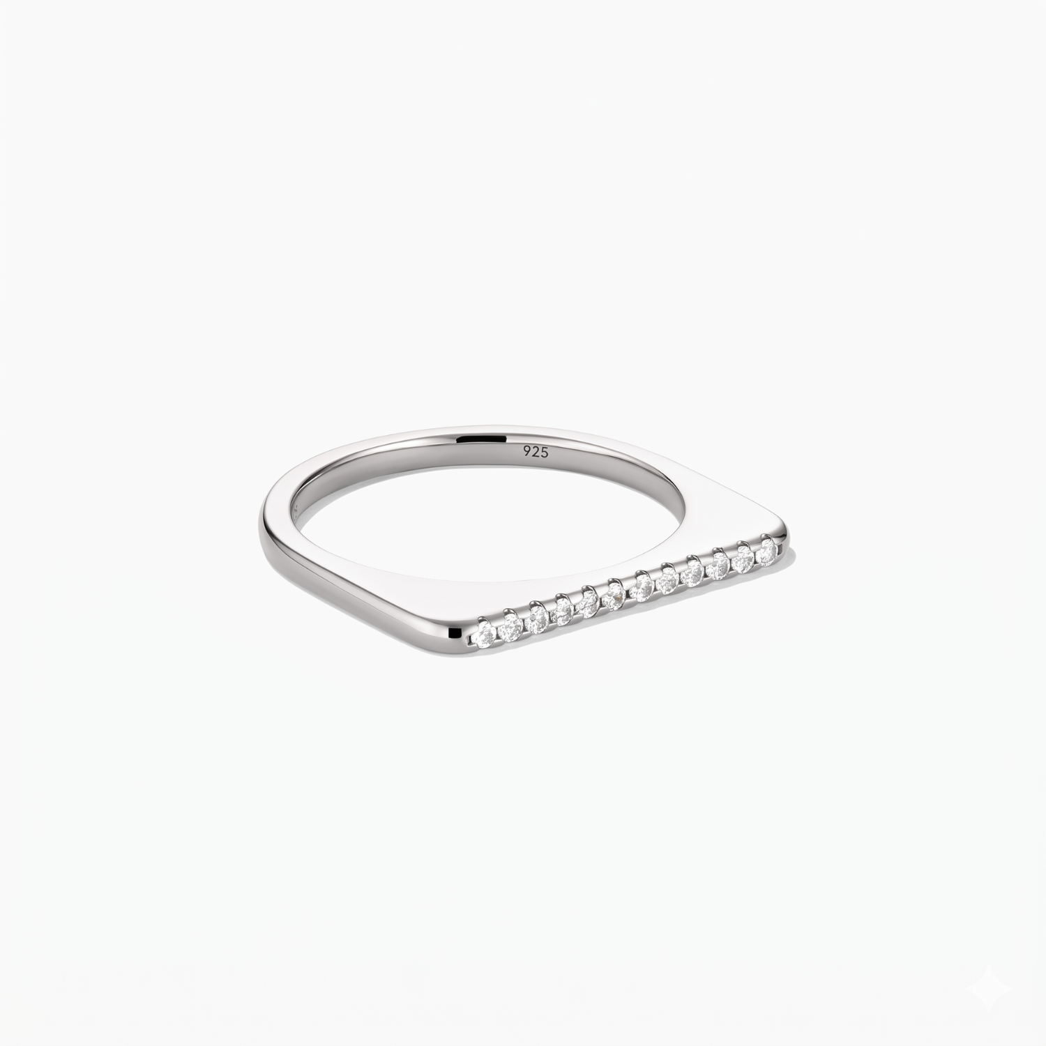 Silver Celeste Pavé Ring