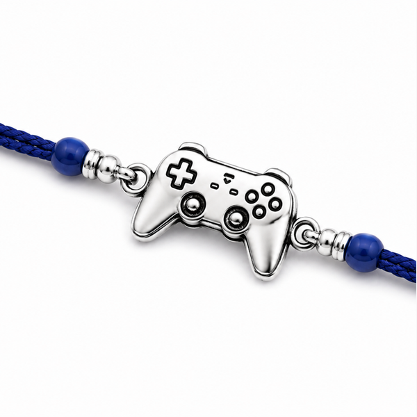 Silver Gaming Controller Rakhi