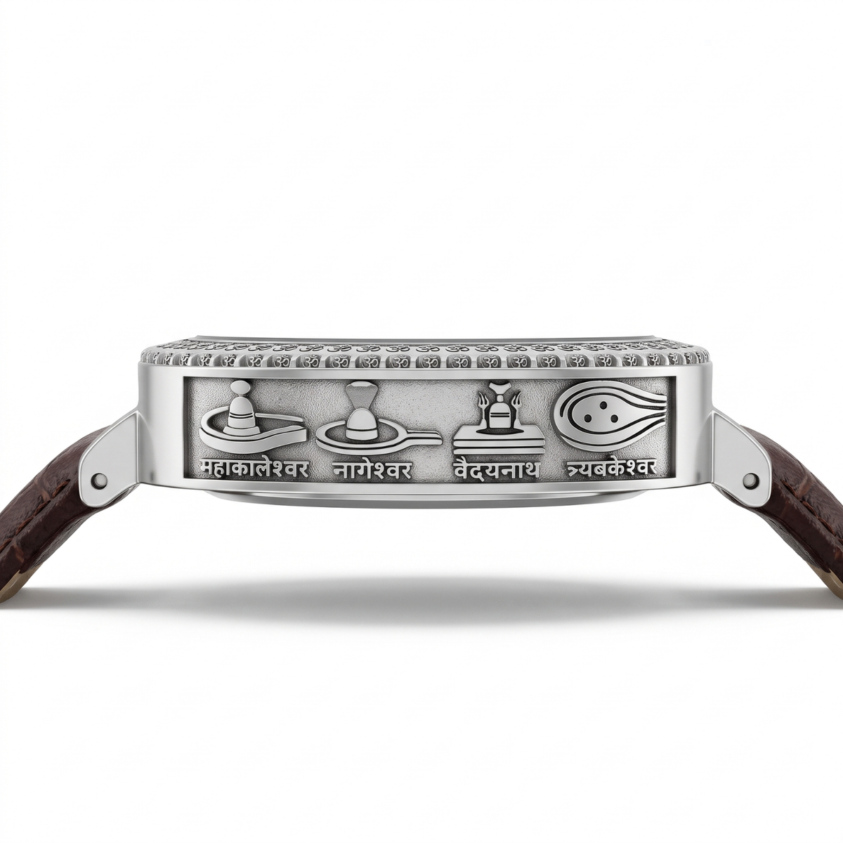 Silver 12 Jyotirlinga Signature Watch