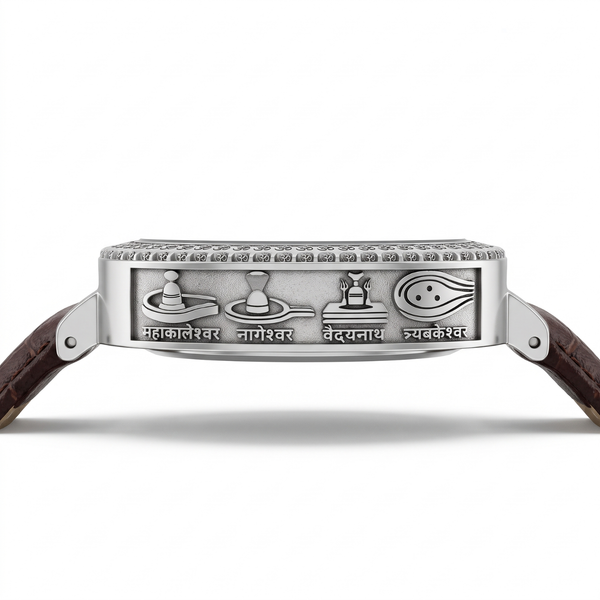 Silver 12 Jyotirlinga Signature Watch
