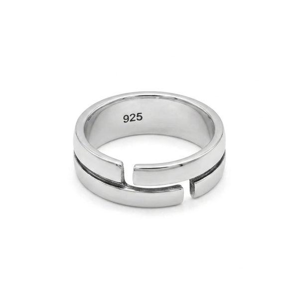 Silver Batman Emblem Ring
