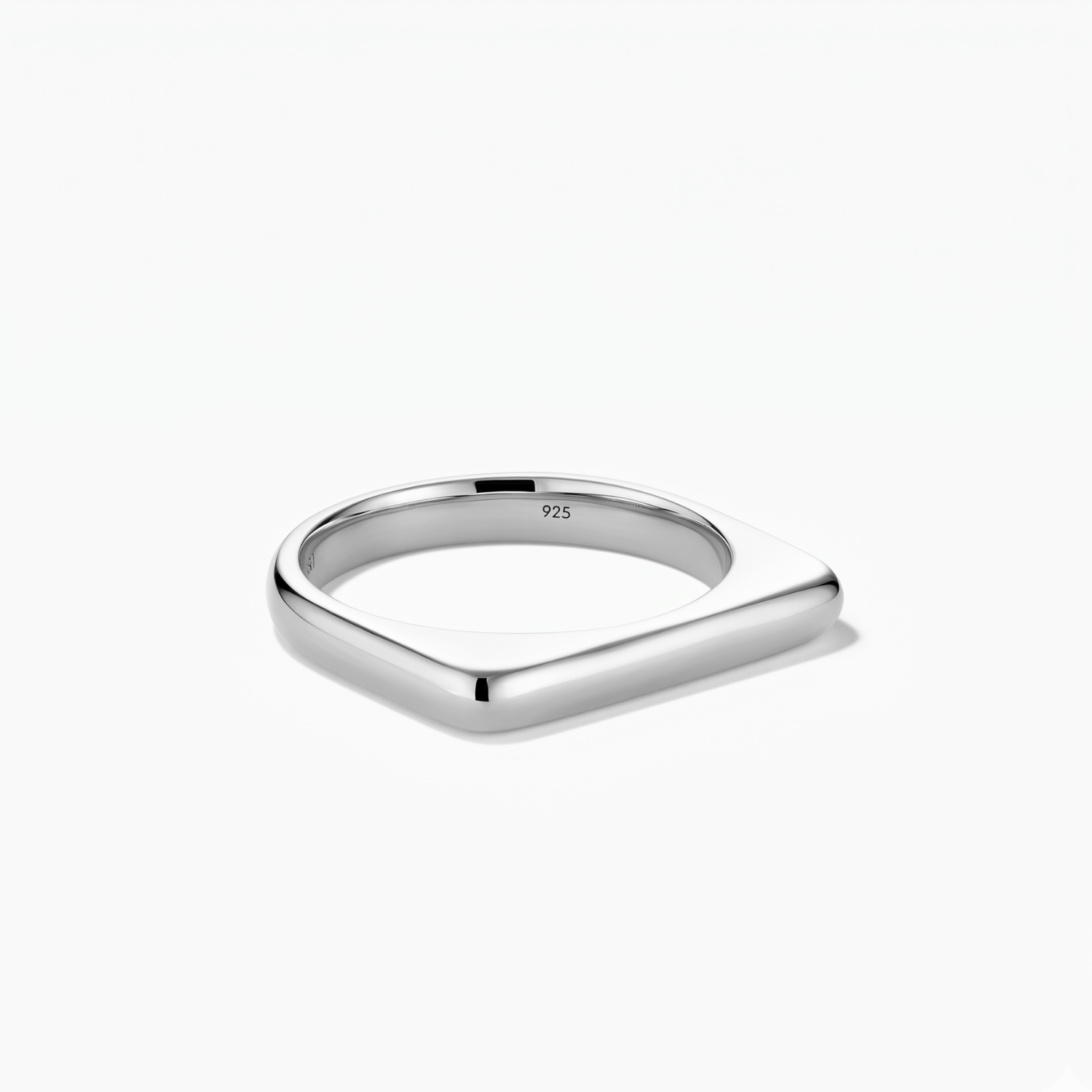 Silver Geometric Ring