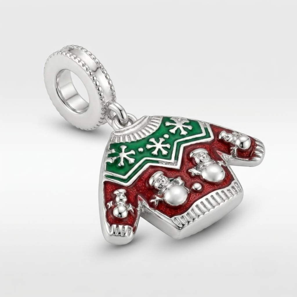 Silver Winter Wonderland Sweater Charm