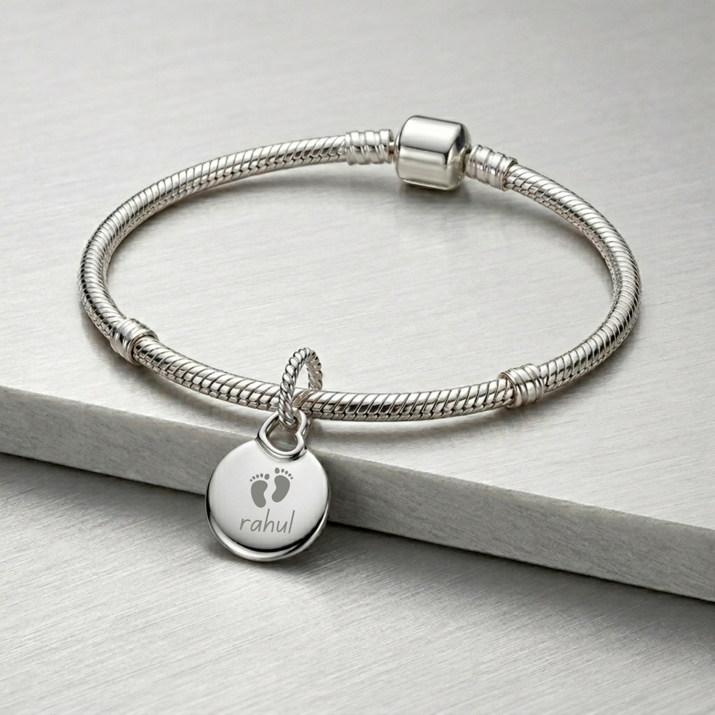 Silver Customized Medallion Charm