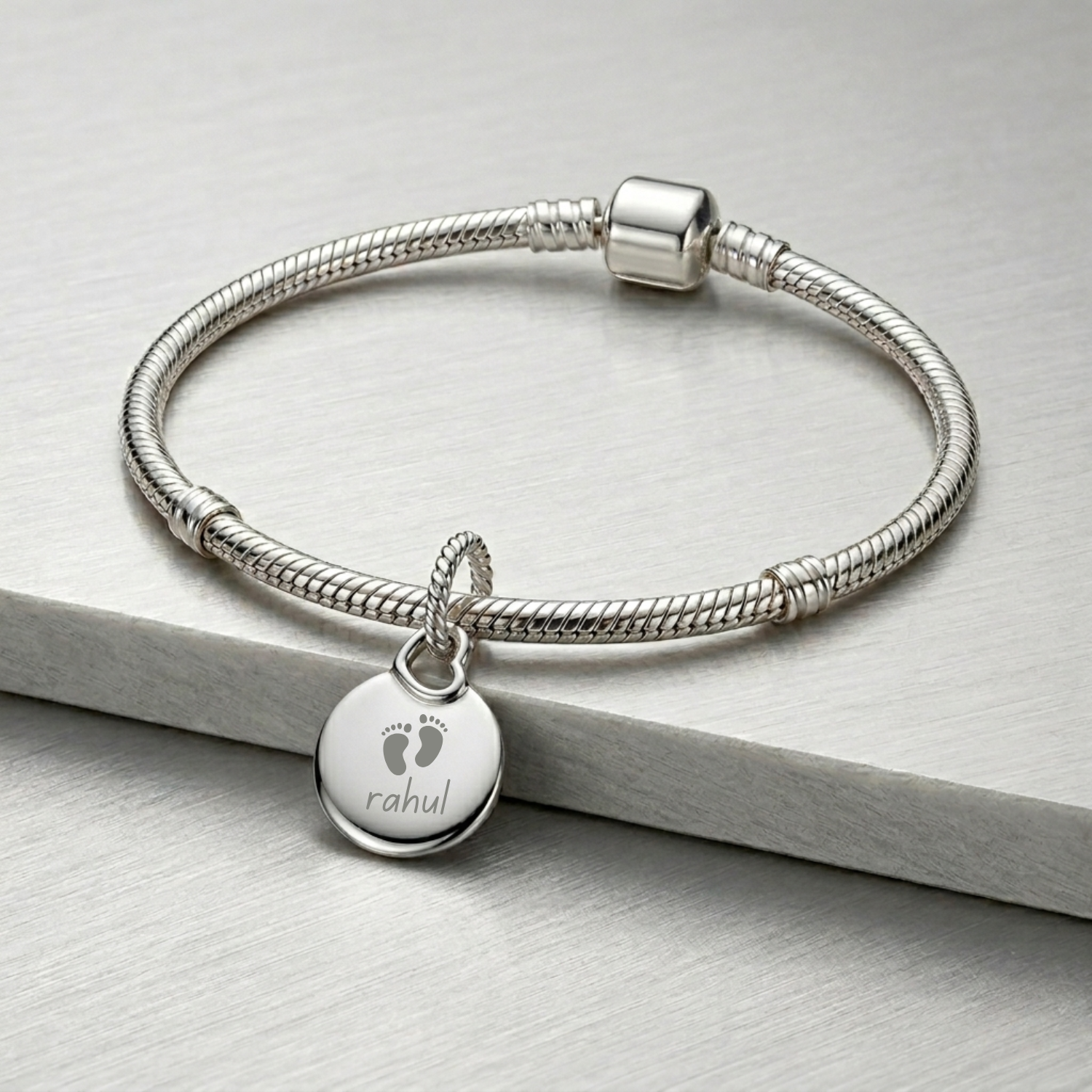 Silver Customized Medallion Charm