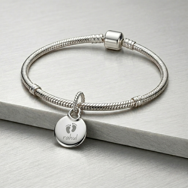 Silver Customized Medallion Charm