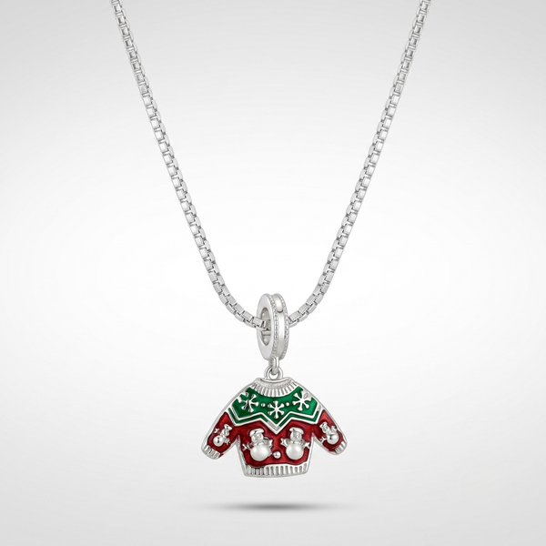 Silver Box Charm Keeper Chain