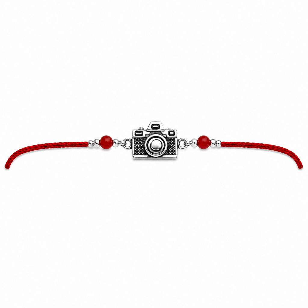 Silver Camera Rakhi