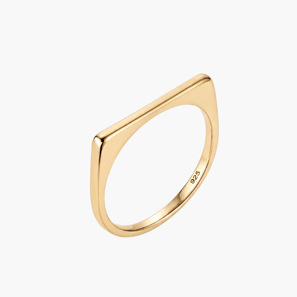 Silver Geometric Ring