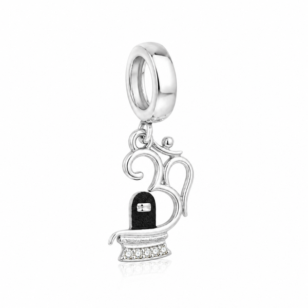 Silver Shiva Lingam Charm