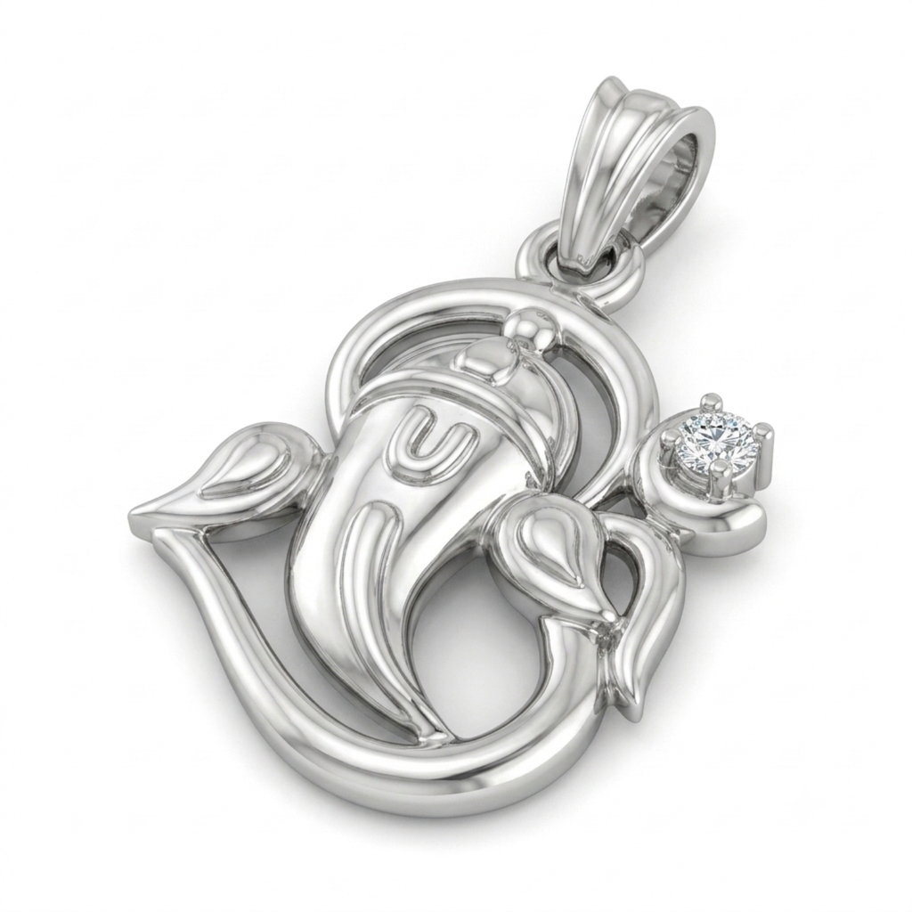 Silver Shri Ganesha Pendant