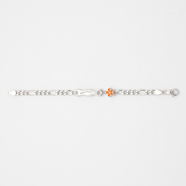 Silver Little Blossom Kids’ Name Bracelet