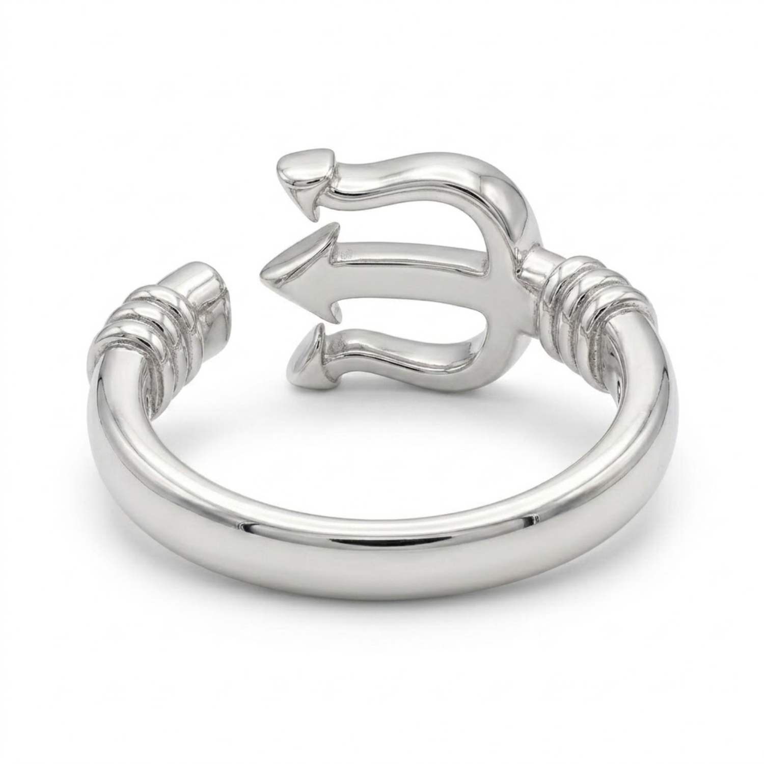 Silver Trident Ring