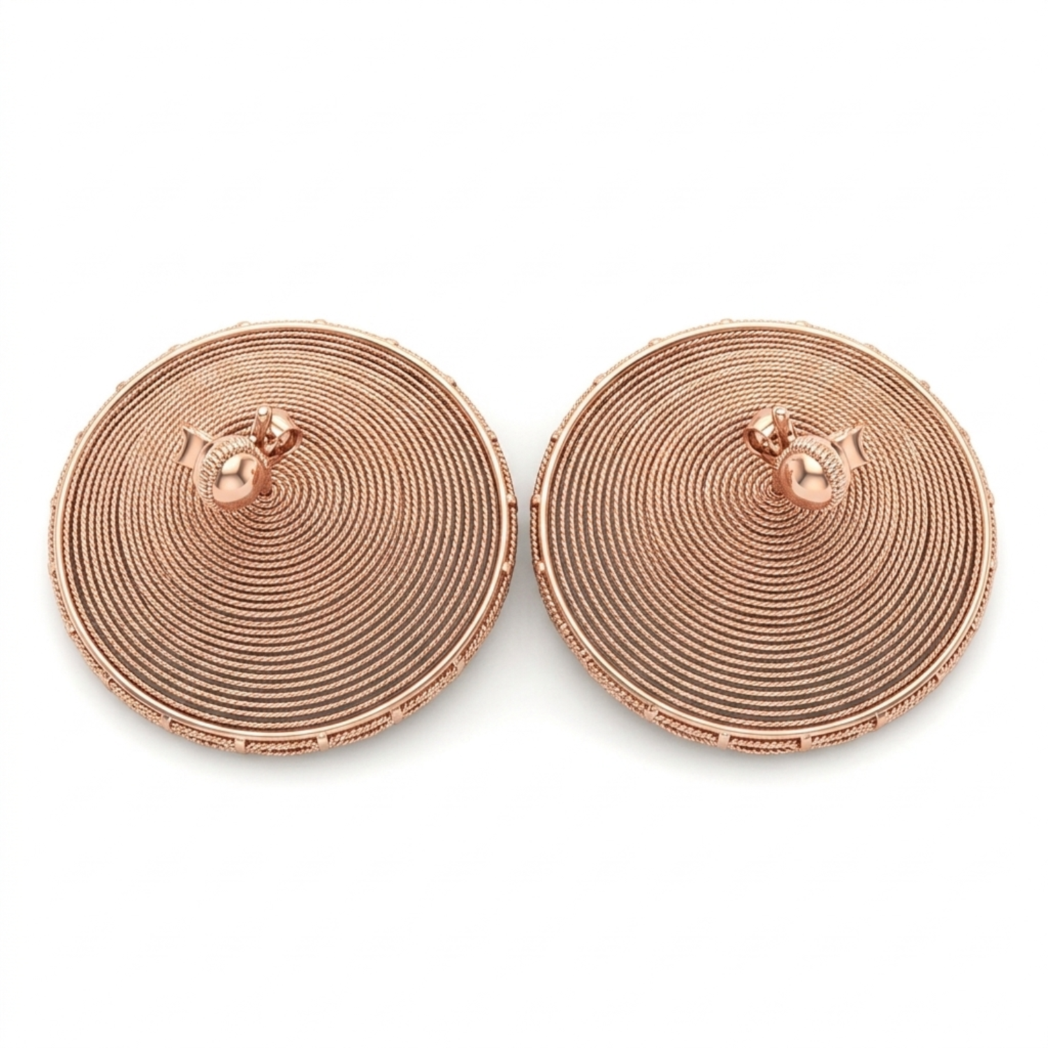 Silver Royal Courtyard Jhumka Earrings