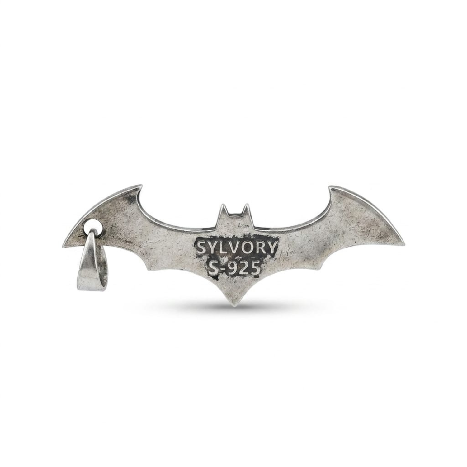 Silver Batman Emblem Pendant