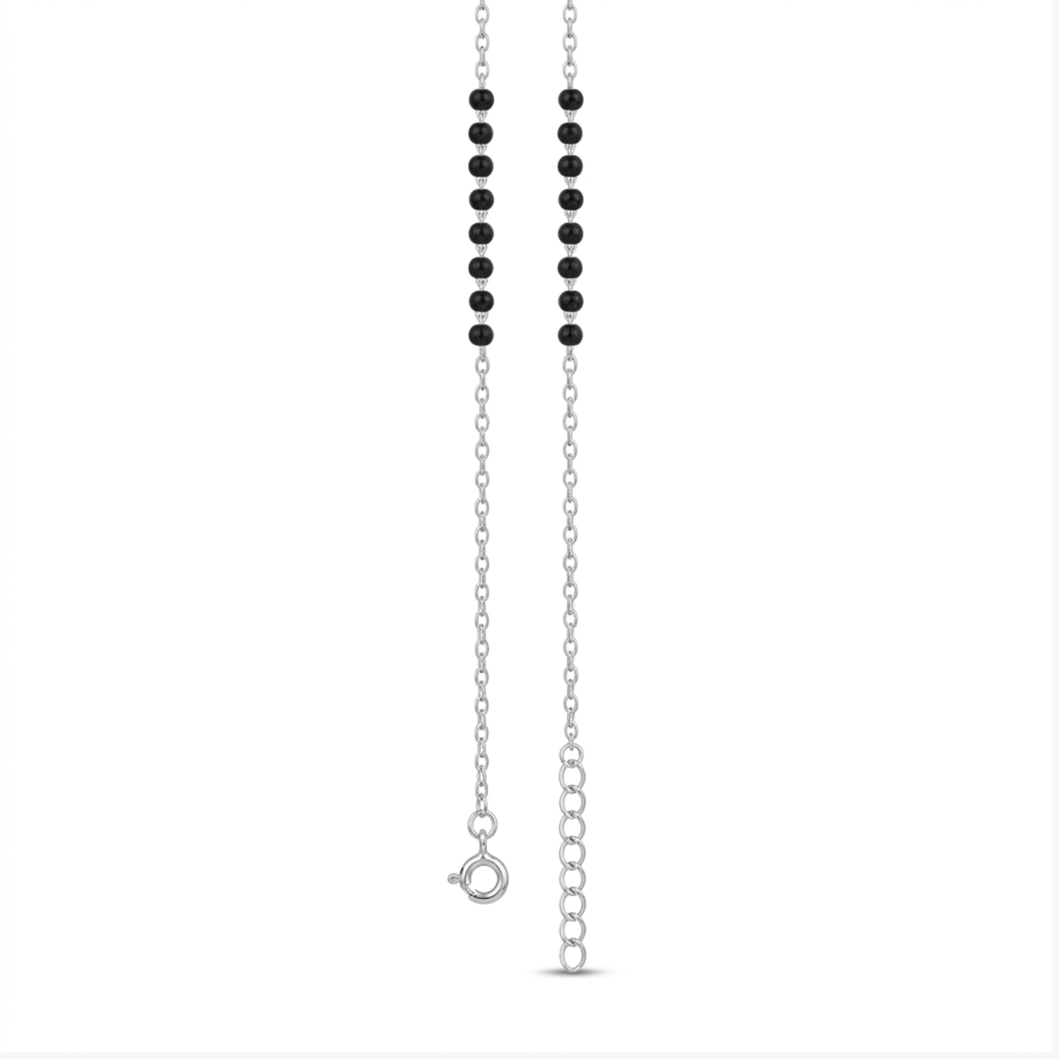 Silver Angel Wing & Heart Mangalsutra