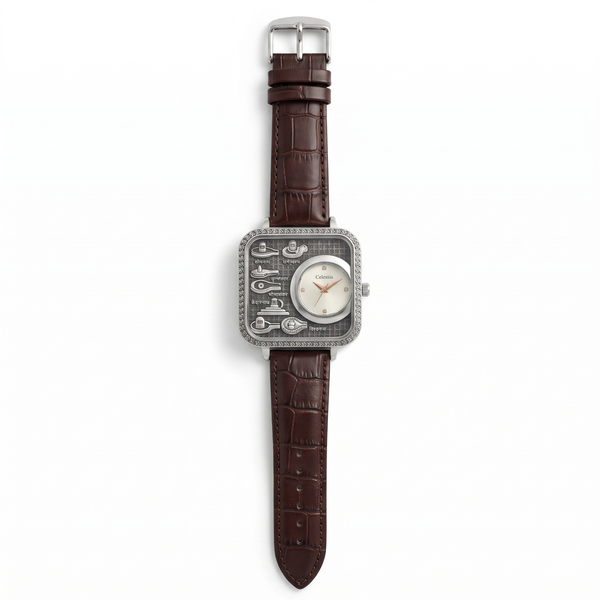 Silver 12 Jyotirlinga Signature Watch