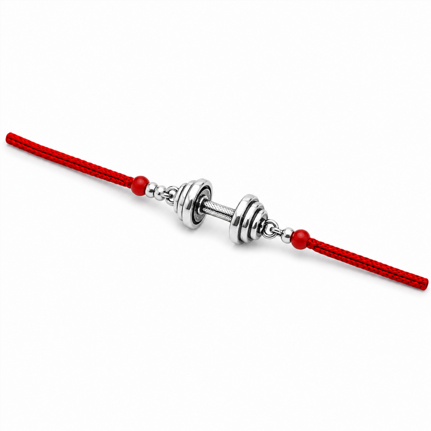 Sterling Silver Dumbbell Rakhi