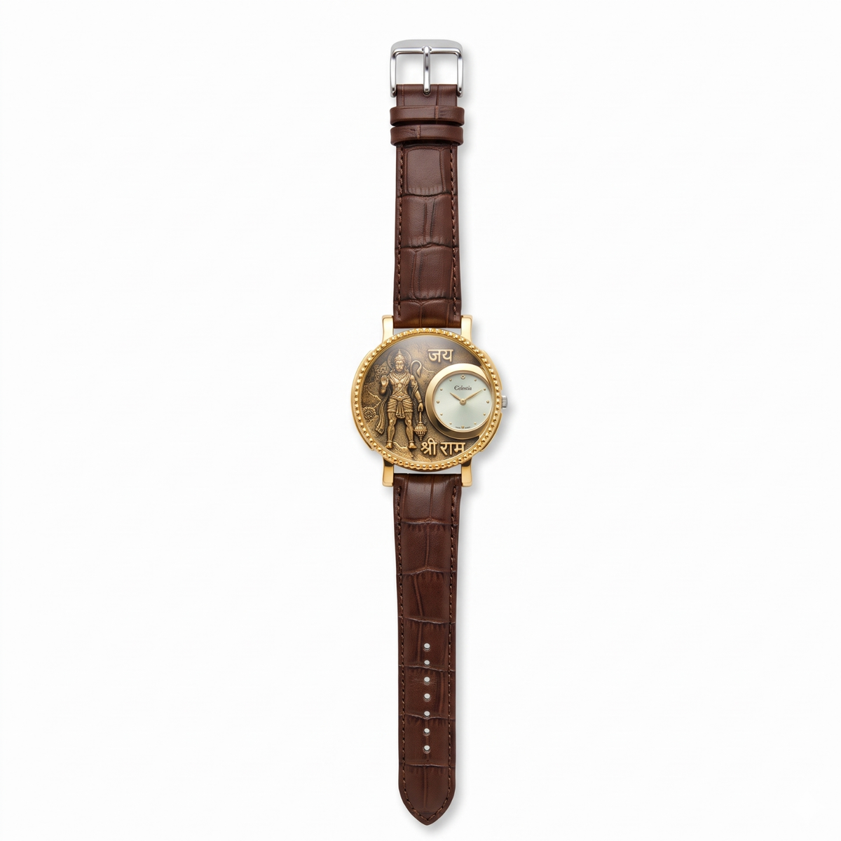 Silver Mahaveer Hanuman Signature Watch