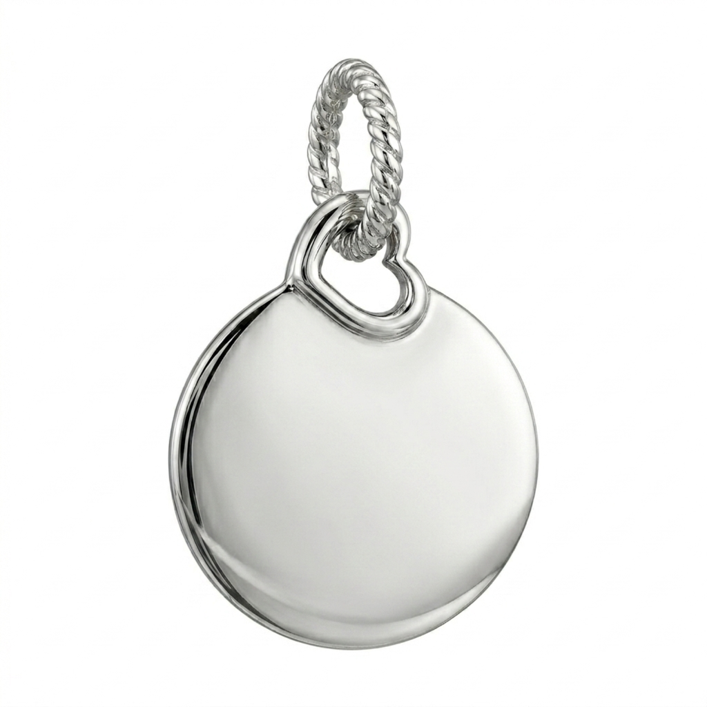 Silver Customized Medallion Charm