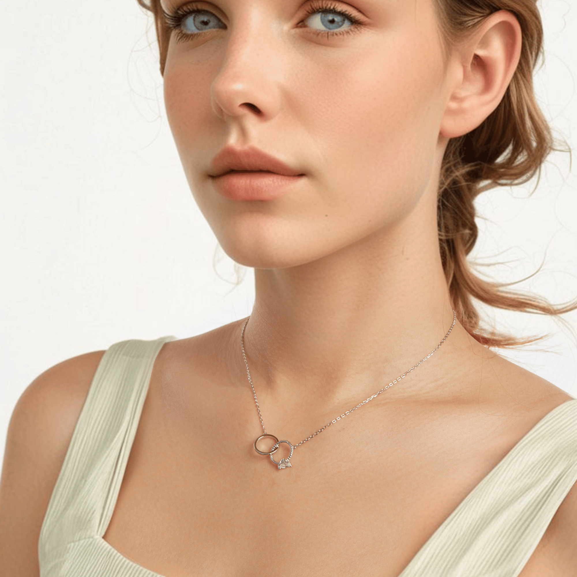 Sylvory 925 Sterling Silver Bound by Love Necklace