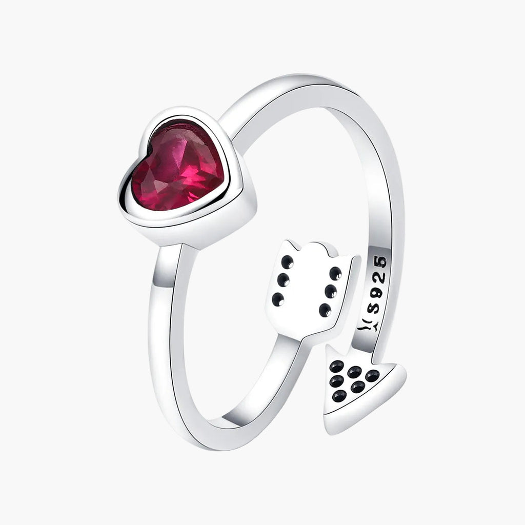 "Sylvory 925 Sterling Silver Arrow of Love Two way Ring"