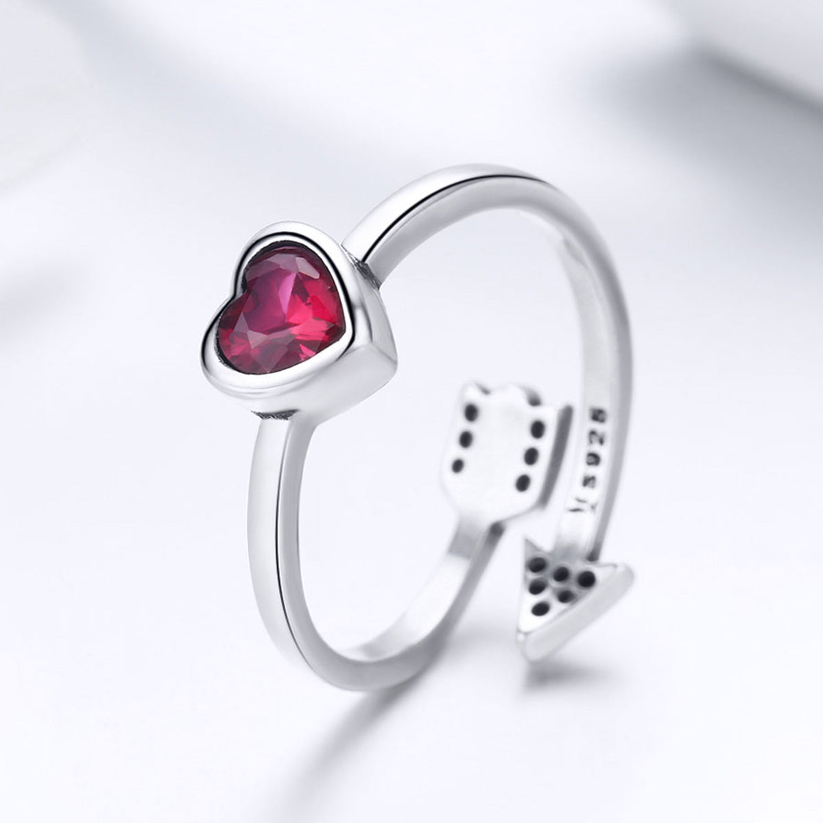 "Sylvory 925 Sterling Silver Arrow of Love Two way Ring"