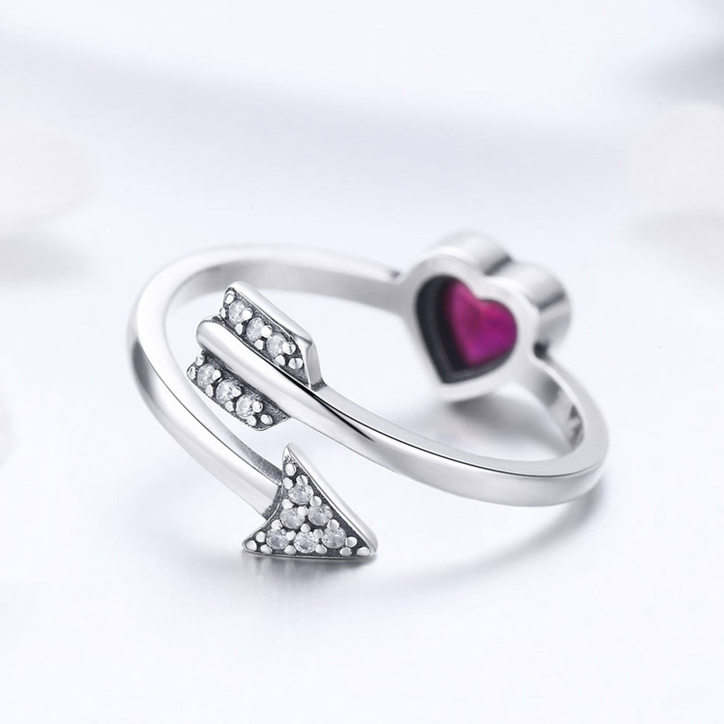 "Sylvory 925 Sterling Silver Arrow of Love Two way Ring"