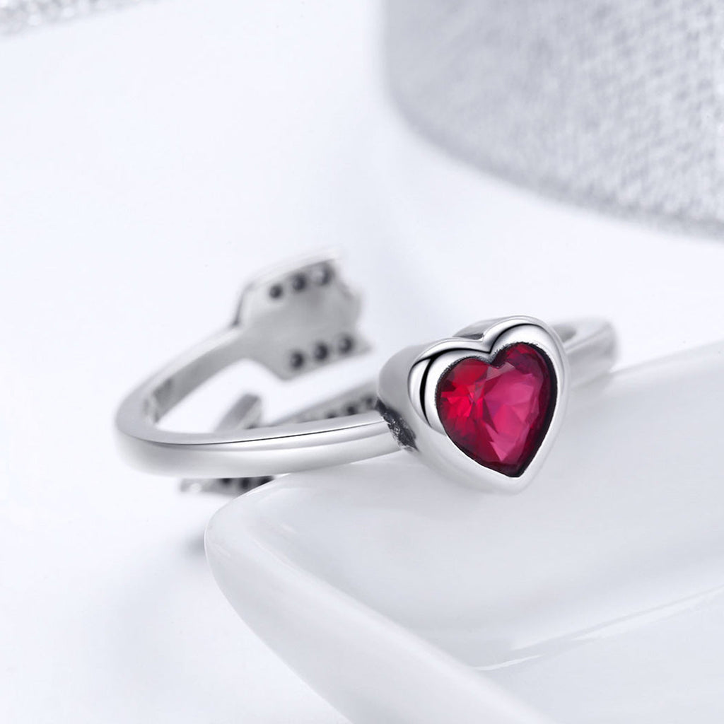 "Sylvory 925 Sterling Silver Arrow of Love Two way Ring"