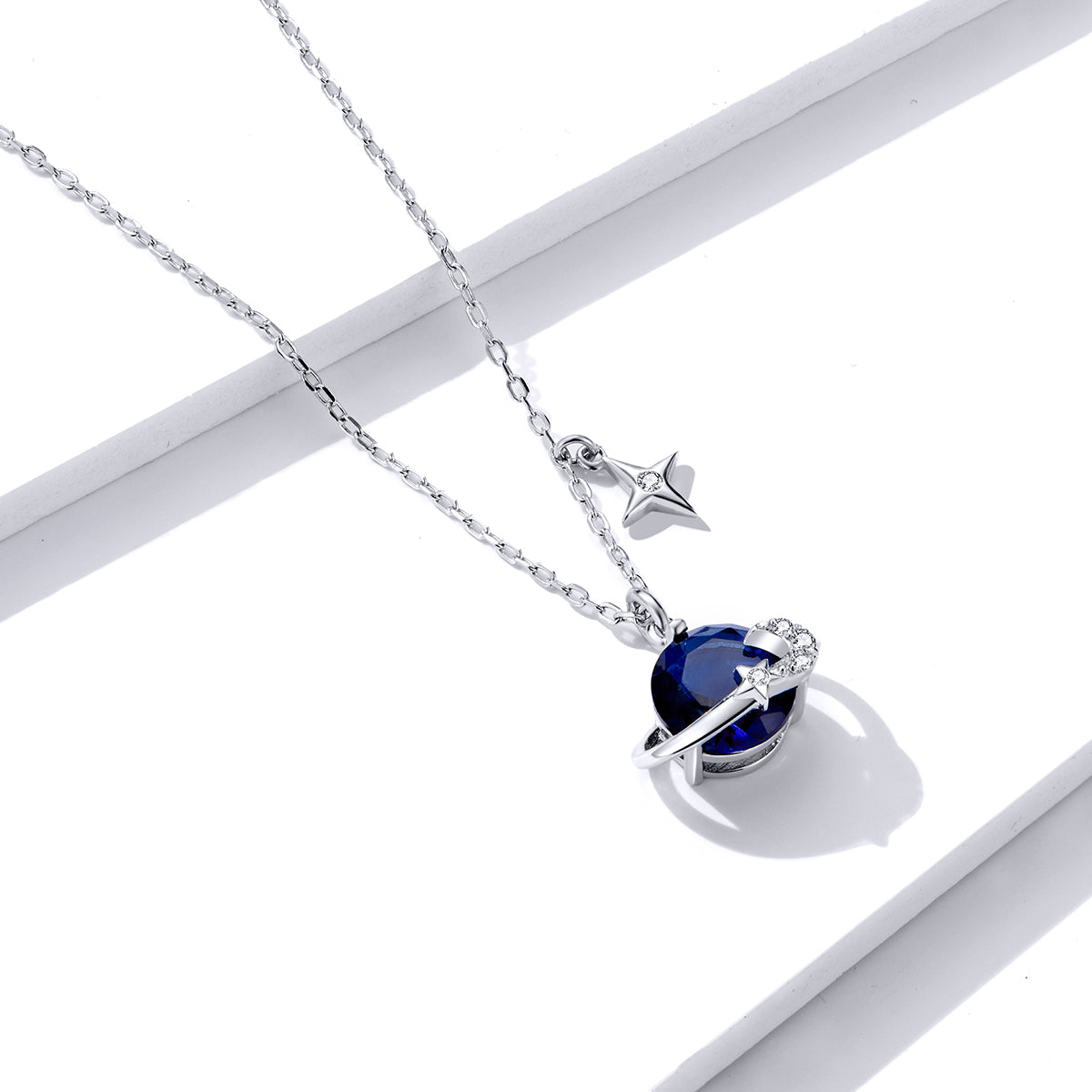 "Sylvory 925 Sterling Silver Astral Sphere Necklace"