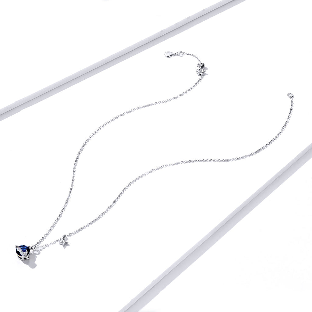"Sylvory 925 Sterling Silver Astral Sphere Necklace"