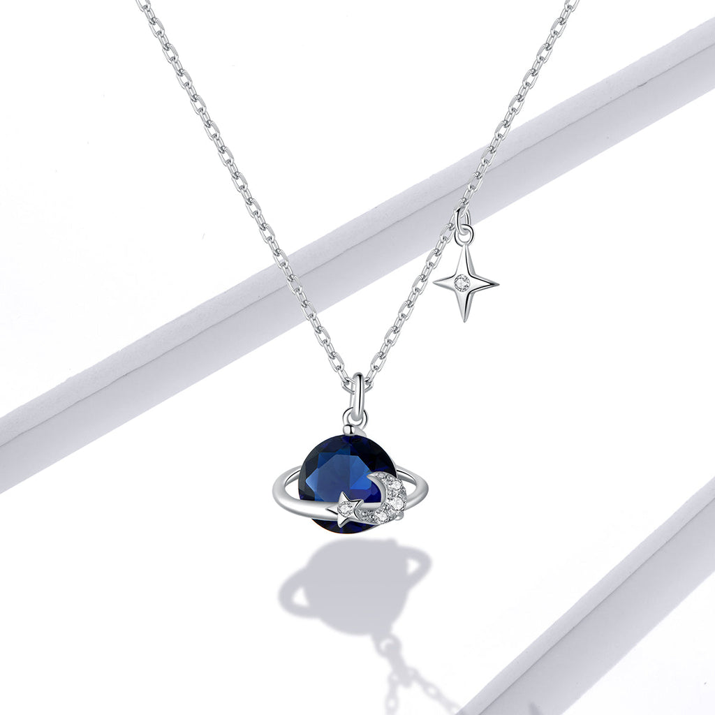 "Sylvory 925 Sterling Silver Astral Sphere Necklace"
