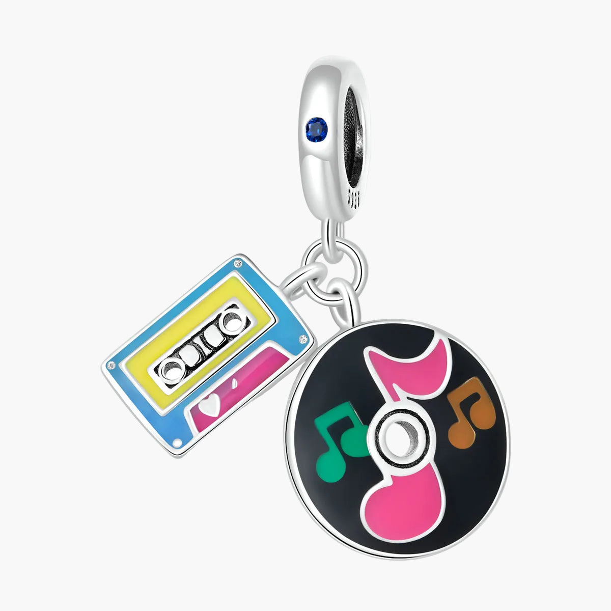 "Sylvory 925 Sterling Silver Audio Memories Charm" Main image