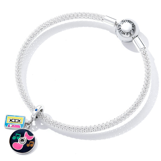 "Sylvory 925 Sterling Silver Audio Memories Charm"