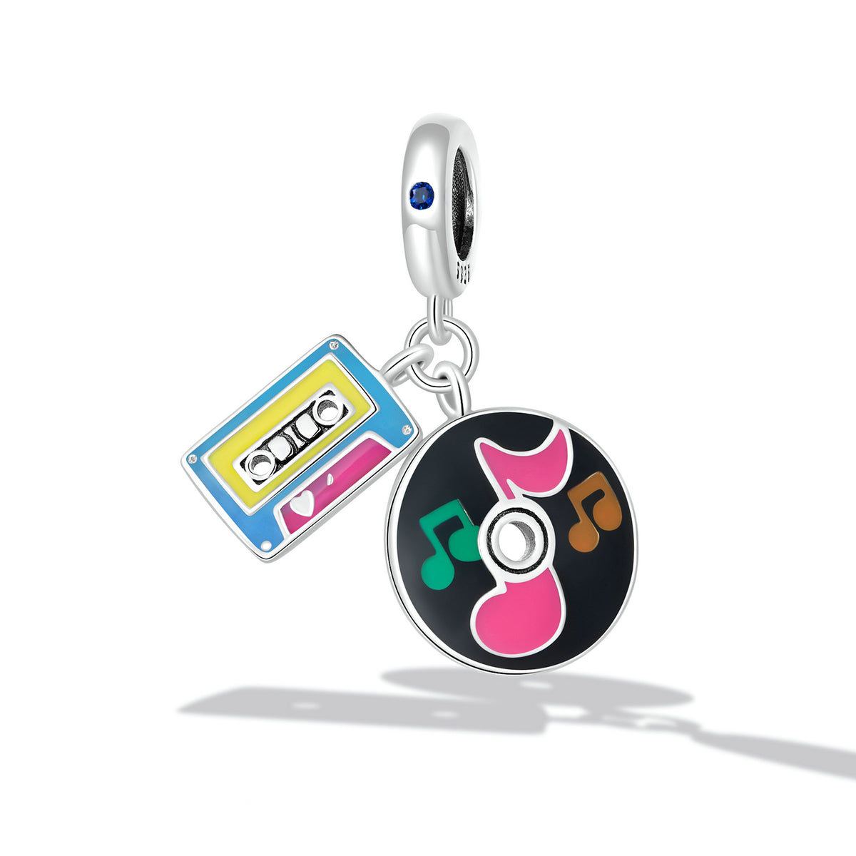 "Sylvory 925 Sterling Silver Audio Memories Charm"