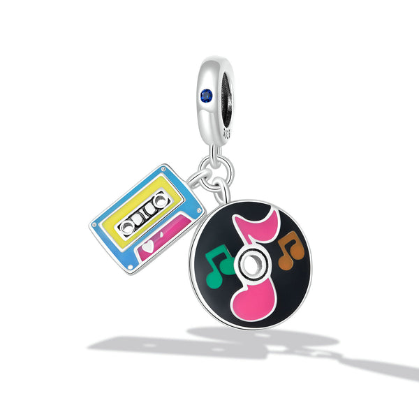 "Sylvory 925 Sterling Silver Audio Memories Charm"