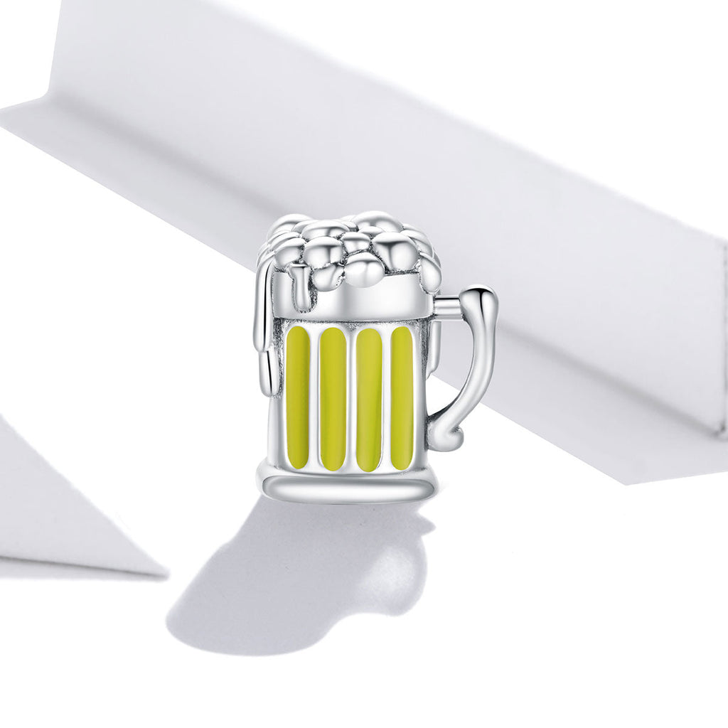 "Sylvory 925 Sterling Silver Beer Tumbler Charm"