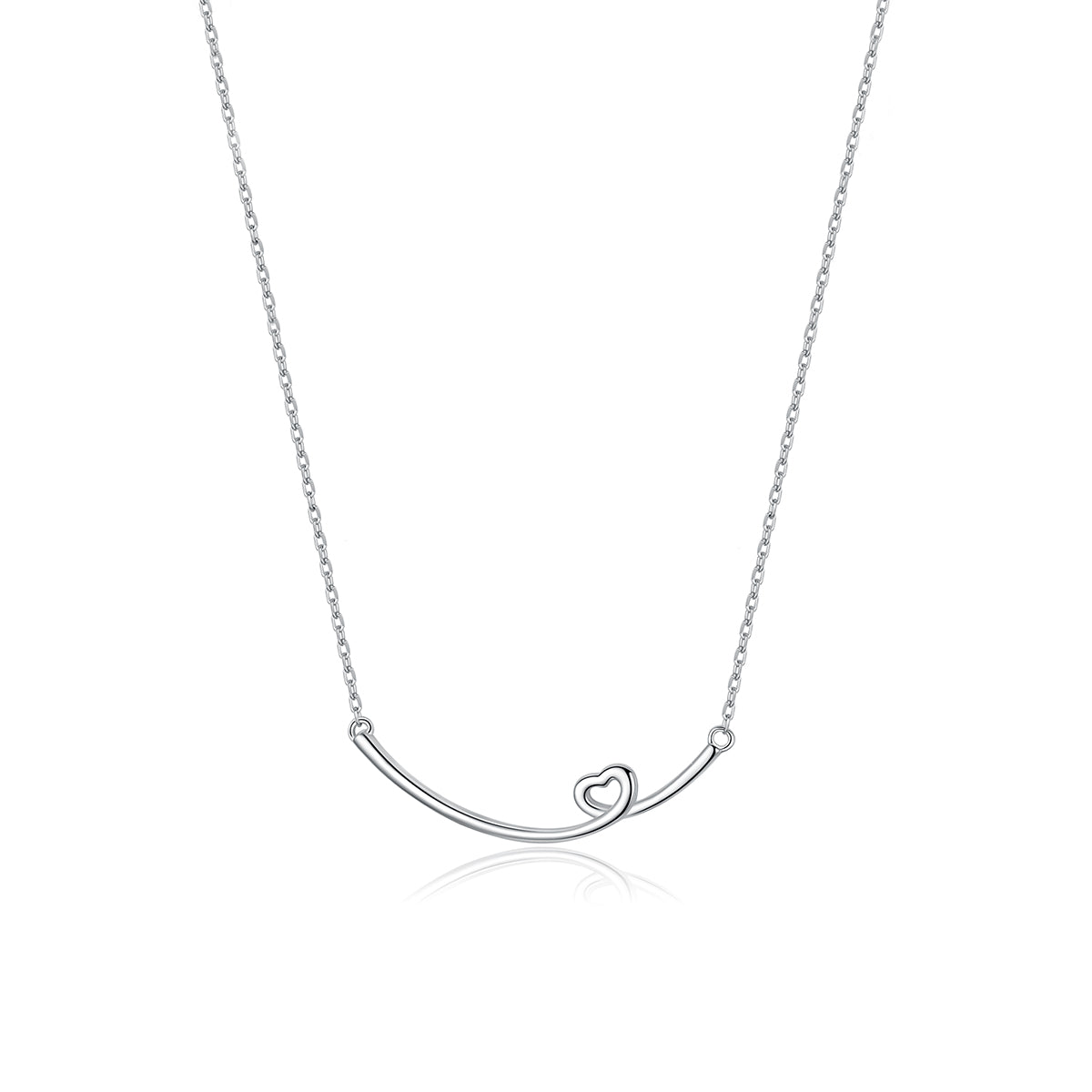 "Sylvory 925 Sterling Silver Blissful Love Necklace"